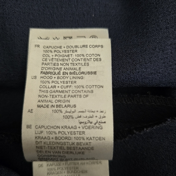 Sandro Paris Gigi Striped-Trim Fit & Flare Navy Dress, Size 2 - Picture 12 of 14